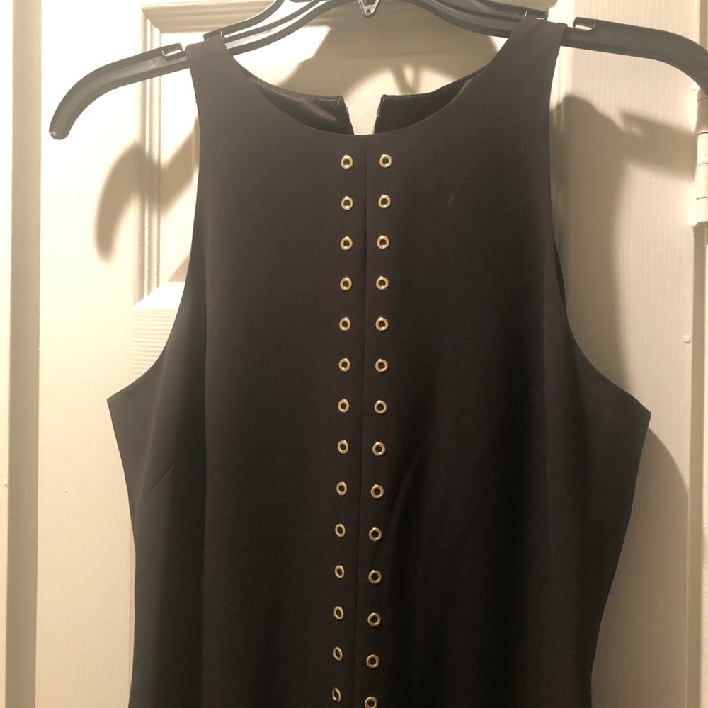 Black formal gown.